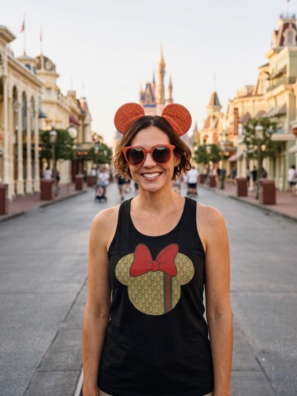 NWOT Gucci Inspired Minnie Mouse Tank Top